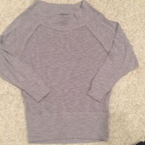 Free People gray off the shoulder top XS